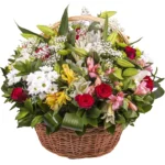 Корзина с цветами Огонь знаний